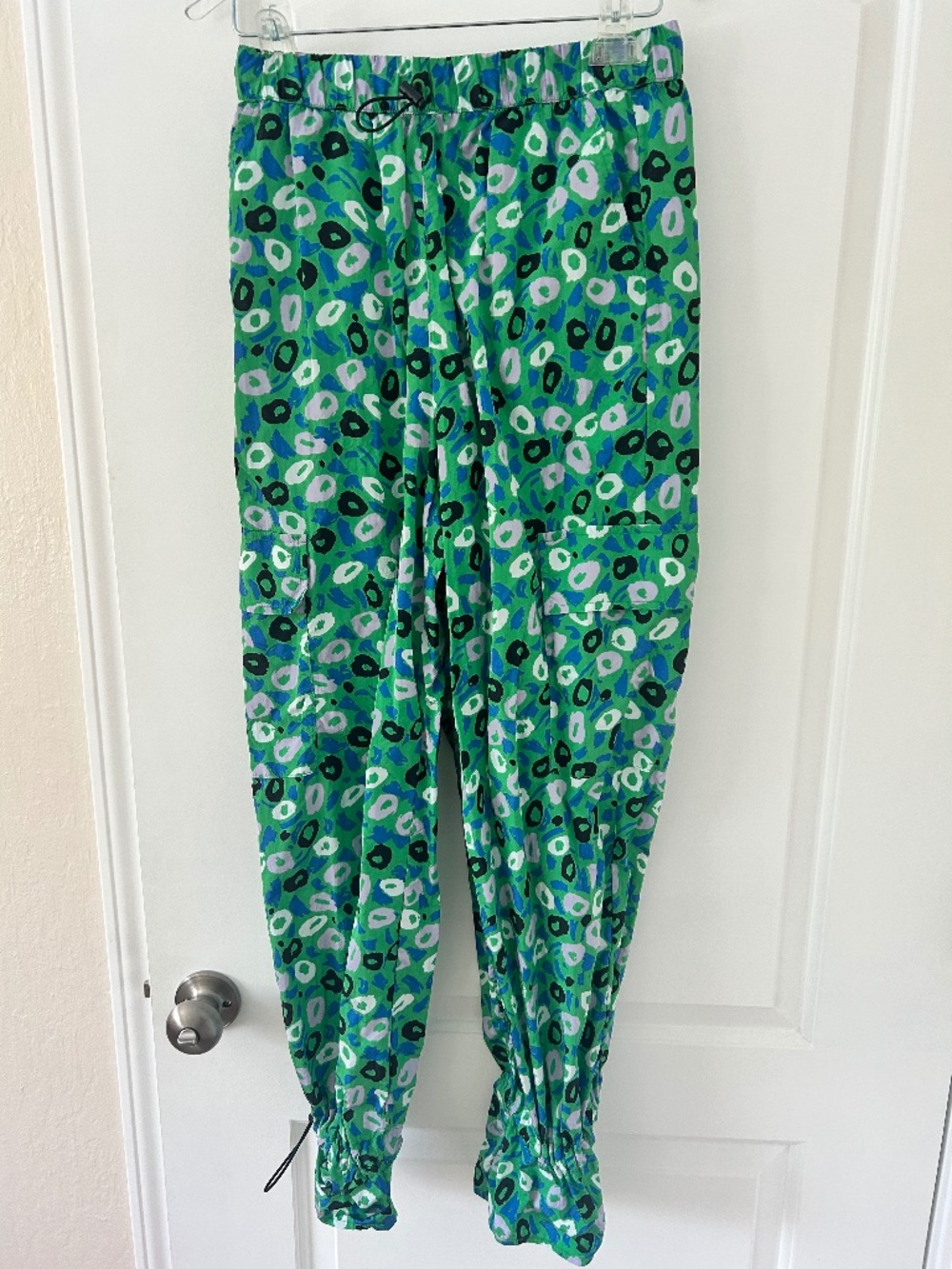 Diane von Furstenberg Utility leopard print Green Cargo Pants S